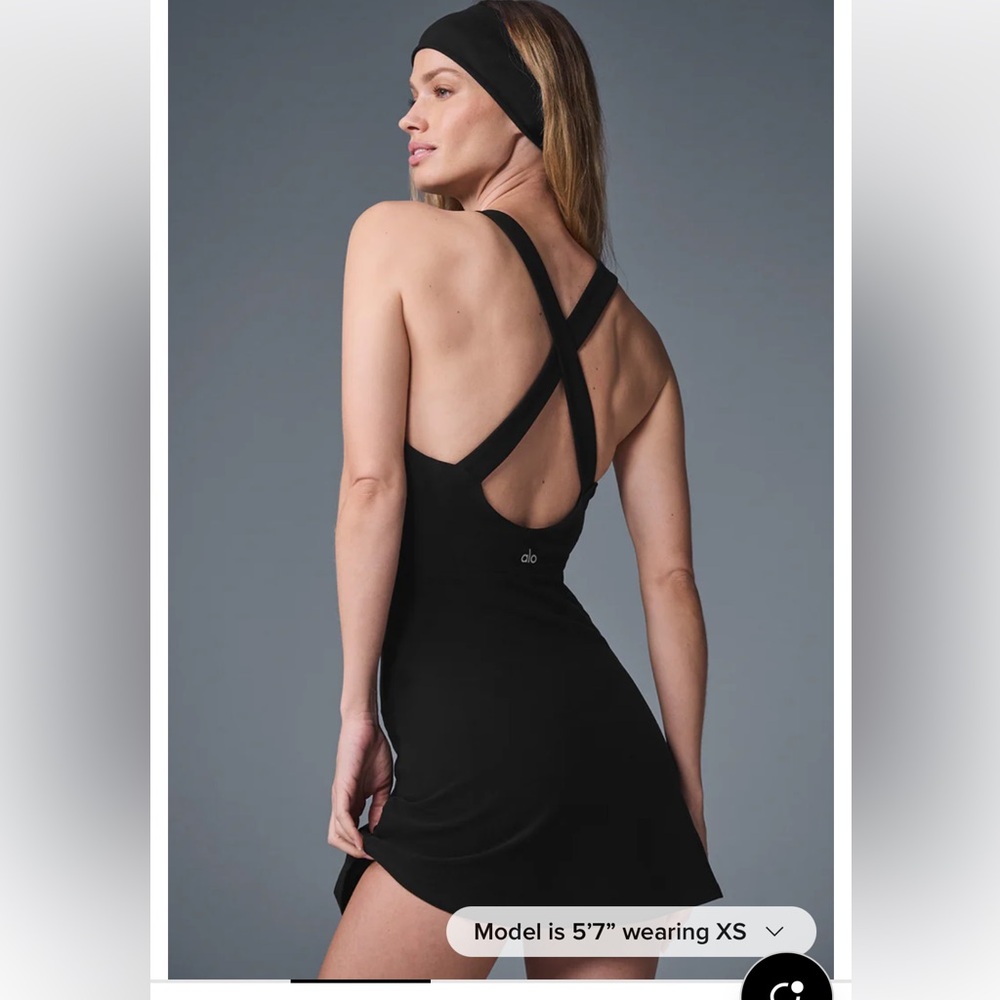 ALO Soft Yoga Women's Elegant Backspin Dress M